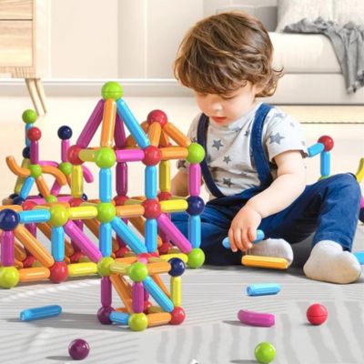 Bâtons magnétiques Montessori – Blocs de construction créatifs